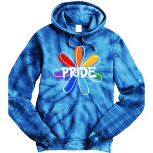 Lgbt Gift Pride Colors Flower Gift Tie Dye Hoodie