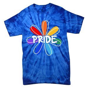 Lgbt Gift Pride Colors Flower Gift Tie-Dye T-Shirt