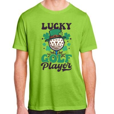 Lucky Golf Player Design St Patricks Golfing Gift Adult ChromaSoft Performance T-Shirt