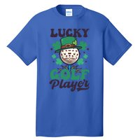 Lucky Golf Player Design St Patricks Golfing Gift Tall T-Shirt