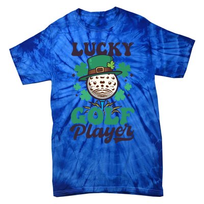 Lucky Golf Player Design St Patricks Golfing Gift Tie-Dye T-Shirt