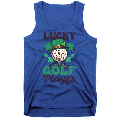 Lucky Golf Player Design St Patricks Golfing Gift Tank Top