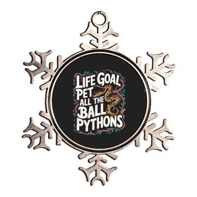 Life Goal Pet All The Ball Python Snake Pet Ball Python Meaningful Gift Metallic Star Ornament
