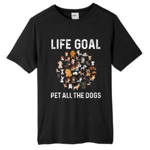 Life Goal Pet All The Dogs Funny Dog Lover Puppy Tall Fusion ChromaSoft Performance T-Shirt