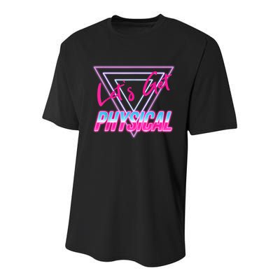Lets Get Physical Workout Gym Tee 80's Retro Vintage Youth Performance Sprint T-Shirt