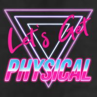 Lets Get Physical Workout Gym Tee 80's Retro Vintage Golf Towel