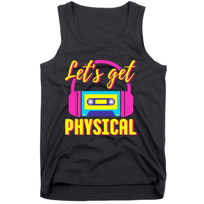 Lets Get Physical 80s Costume Party Halloween Retro Workout Tank Top