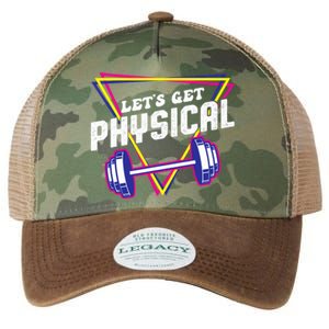 Lets Get Physical Gym Fitness 80's Workout Legacy Tie Dye Trucker Hat