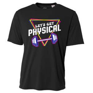 Lets Get Physical Gym Fitness 80's Workout Cooling Performance Crew T-Shirt