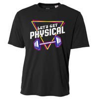 Lets Get Physical Gym Fitness 80's Workout Cooling Performance Crew T-Shirt