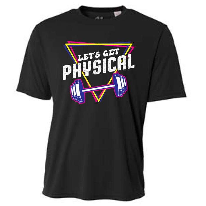 Lets Get Physical Gym Fitness 80's Workout Cooling Performance Crew T-Shirt