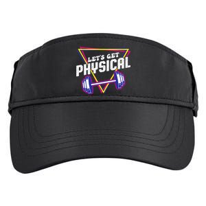 Lets Get Physical Gym Fitness 80's Workout Adult Drive Performance Visor