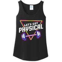 Lets Get Physical Gym Fitness 80's Workout Ladies Essential Tank