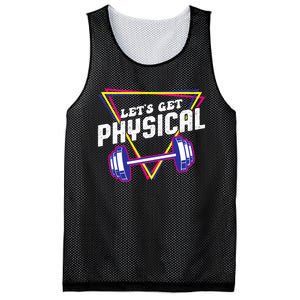 Lets Get Physical Gym Fitness 80's Workout Mesh Reversible Basketball Jersey Tank