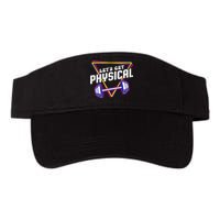 Lets Get Physical Gym Fitness 80's Workout Valucap Bio-Washed Visor