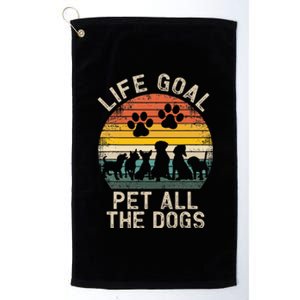 Life Goal Pet All The Dogs Pet Dog Lover Platinum Collection Golf Towel