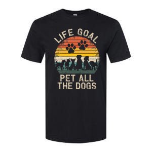 Life Goal Pet All The Dogs Pet Dog Lover Softstyle CVC T-Shirt