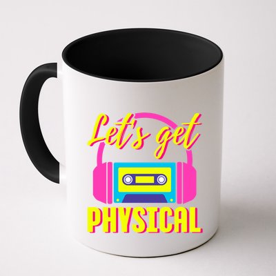 LetS Get Physical 80s Costume Party Halloween Retro Workout Gift Mug
