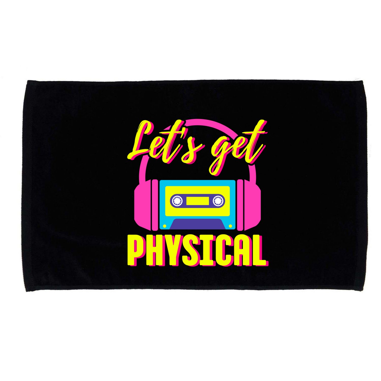 LetS Get Physical 80s Costume Party Halloween Retro Workout Gift Microfiber Hand Towel