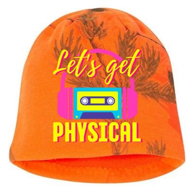 LetS Get Physical 80s Costume Party Halloween Retro Workout Gift Kati - Camo Knit Beanie