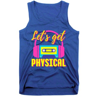 LetS Get Physical 80s Costume Party Halloween Retro Workout Gift Tank Top