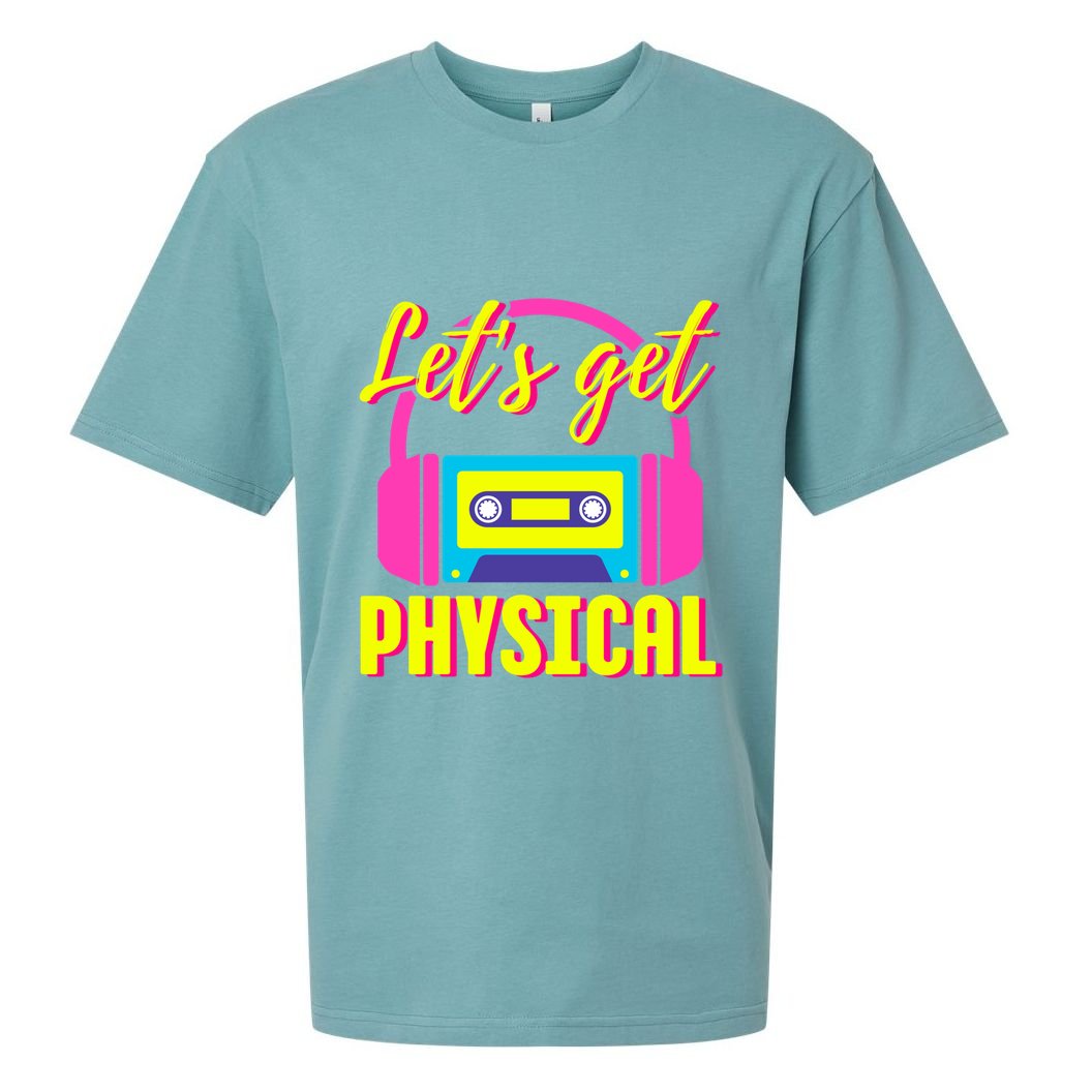 LetS Get Physical 80s Costume Party Halloween Retro Workout Gift Sueded Cloud Jersey T-Shirt