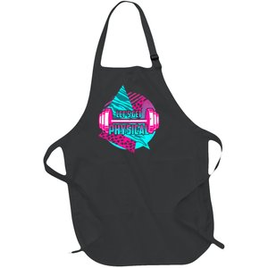 Lets Get Physical Gym Fitness 80's Workout Full-Length Apron With Pockets