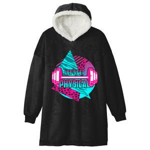 Lets Get Physical Gym Fitness 80's Workout Hooded Wearable Blanket