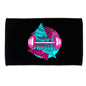 Lets Get Physical Gym Fitness 80's Workout Microfiber Hand Towel