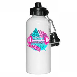 Lets Get Physical Gym Fitness 80's Workout Aluminum Water Bottle