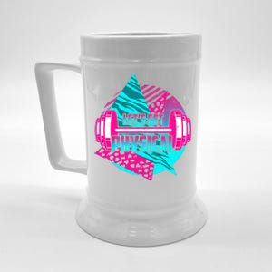 Lets Get Physical Gym Fitness 80's Workout Beer Stein