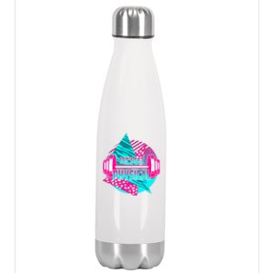 Lets Get Physical Gym Fitness 80's Workout Stainless Steel Insulated Water Bottle