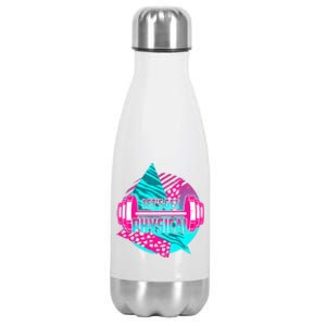 Lets Get Physical Gym Fitness 80's Workout Stainless Steel Insulated Water Bottle