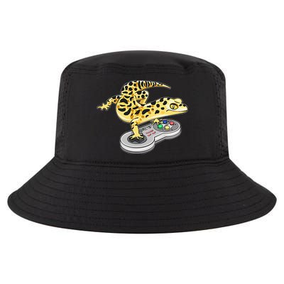 Leopard Gecko Playing Video Game Lizard Reptiles Gamers Cool Comfort Performance Bucket Hat