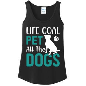 Life Goal Pet All The Dogs Ladies Essential Tank