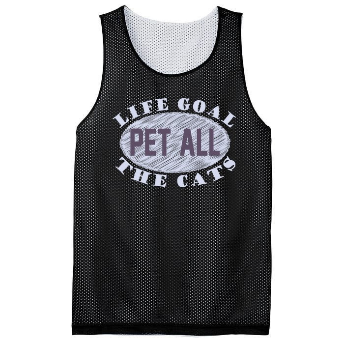 Life Goal Pet All Cats Mesh Reversible Basketball Jersey Tank