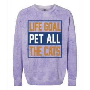 Life Goal Pet All Cats Colorblast Crewneck Sweatshirt