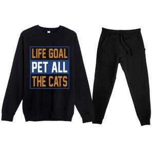 Life Goal Pet All Cats Premium Crewneck Sweatsuit Set