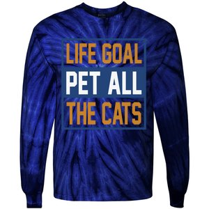 Life Goal Pet All Cats Tie-Dye Long Sleeve Shirt