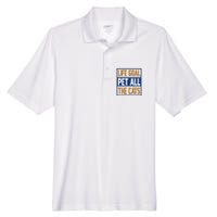 Life Goal Pet All Cats Men's Origin Performance Pique Polo