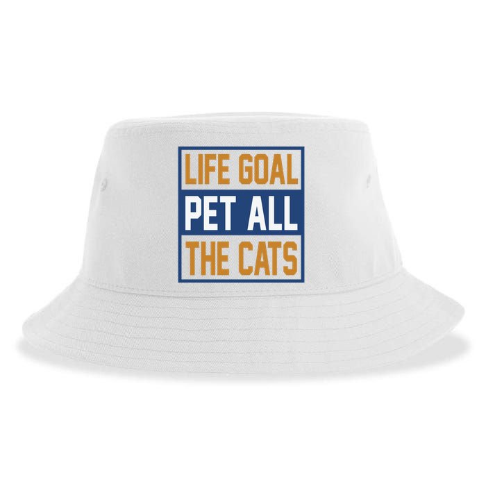 Life Goal Pet All Cats Sustainable Bucket Hat