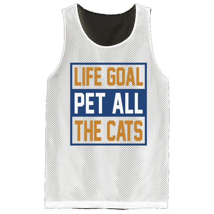 Life Goal Pet All Cats Mesh Reversible Basketball Jersey Tank