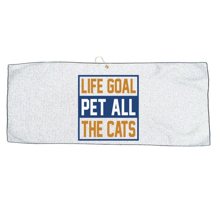 Life Goal Pet All Cats Large Microfiber Waffle Golf Towel