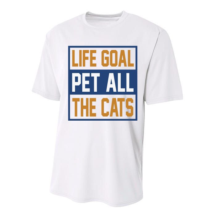 Life Goal Pet All Cats Performance Sprint T-Shirt