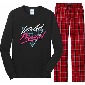 Lets Get Physical Workout Gym Totally Rad Long Sleeve Pajama Set