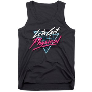 Lets Get Physical Workout Gym Totally Rad Tank Top