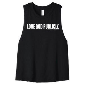 Love God Publicly Women's Racerback Cropped Tank