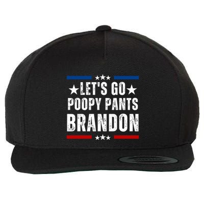 LetS Go Poopy Pants Brandon Wool Snapback Cap