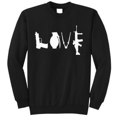 LOVE GUNS Pro Gun Love 2nd Amendment Sweatshirt