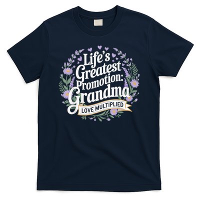 Life'S Greatest Promotion Grandma Love Multiplied T-Shirt